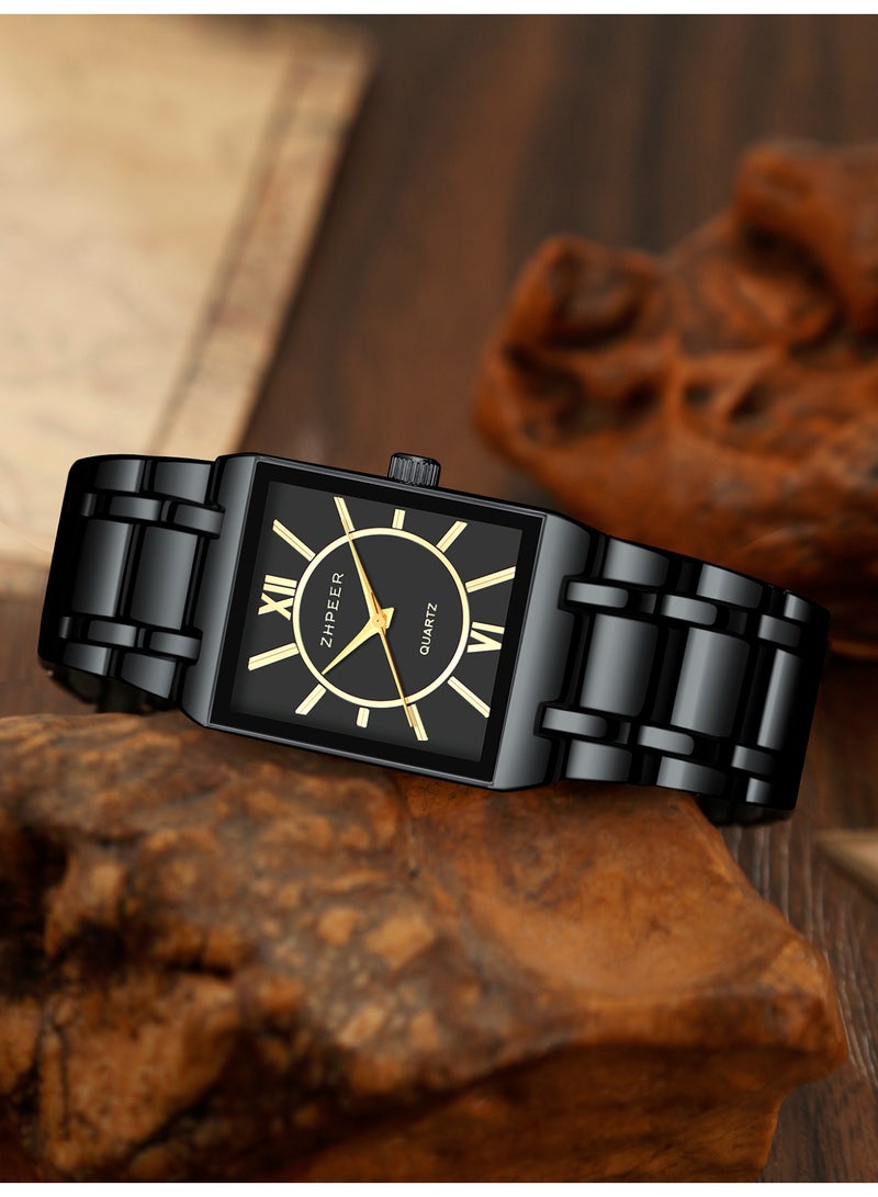 مجموعة ساعات رجالية من 6 قطع أنماط متعددة لتنسيق متنوع وعصري مثالية للاجتماعات التجارية والمواعيد الغرامية هدية مثالية للأعياد أو أعياد الميلاد لرئيسك في العمل/حبيبك/والدك - Image 4