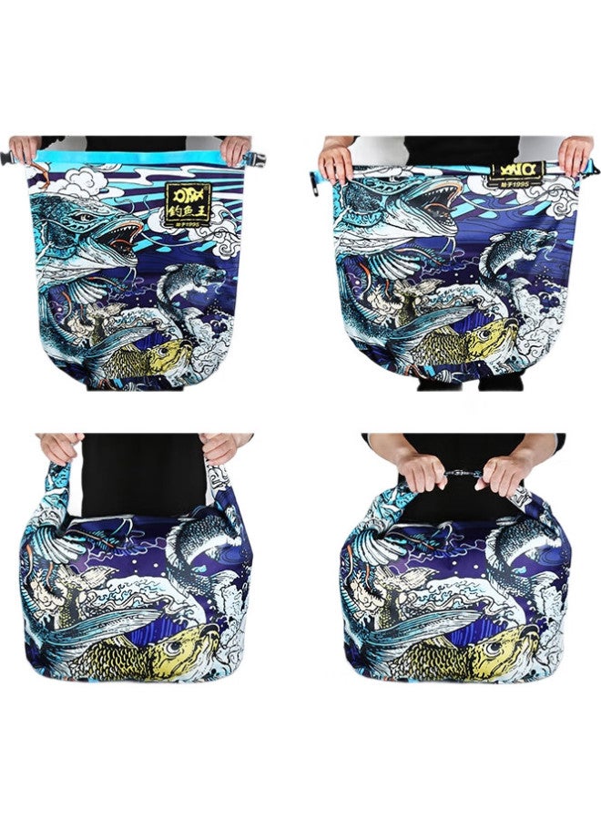Fishing King Live Fish Bag, Waterproof, Thickened, Fish Protection Bag, Foldable Fishing Bag, Fish Storage Bag, Fishing Tackle, Large Size - Image 3