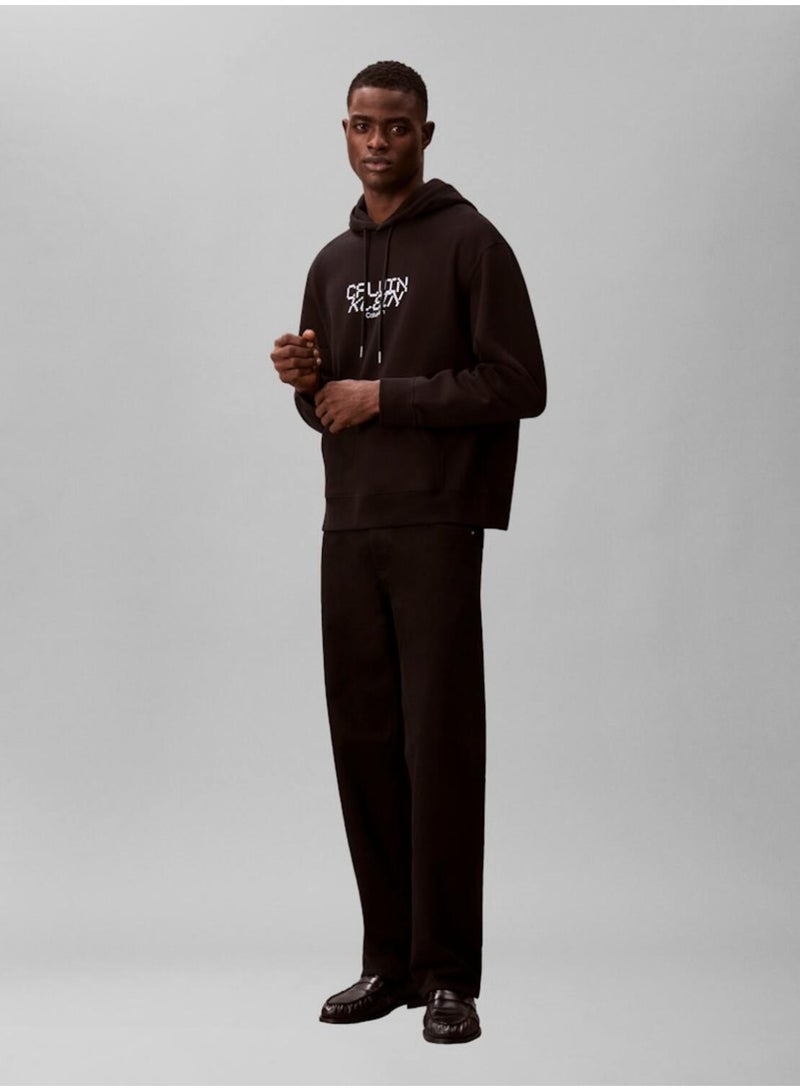 CALVIN KLEIN Graphic Fleece Sweatshirt - Image 1