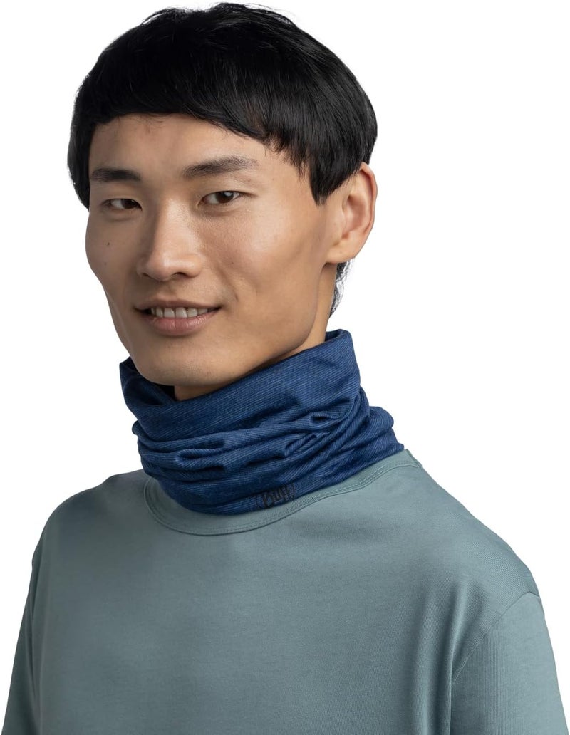 BUFF Merino Lightweight Multifunctional Neck Gaiter - Blue Indigo - Image 2