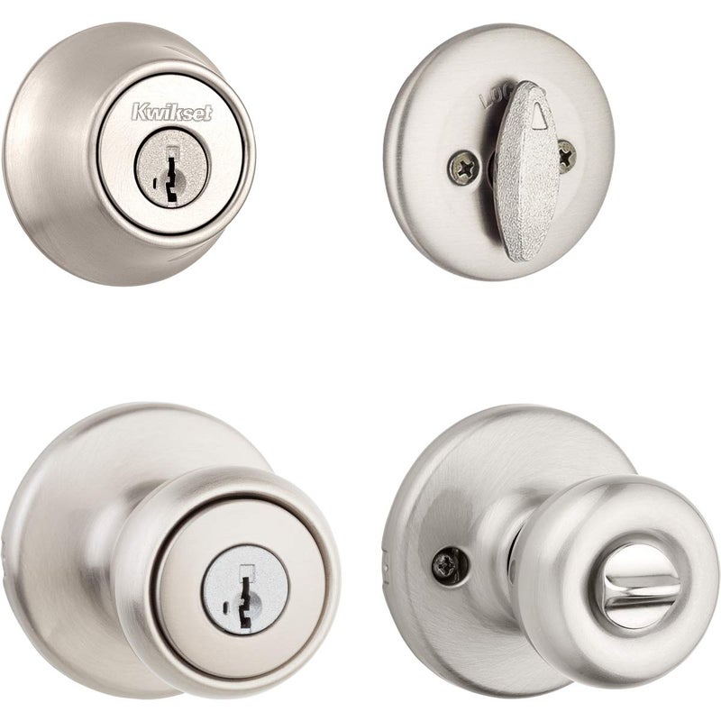 Kwikset 96900381 690T 15 SMT BBPKG Satin Nickel Tylo Entry Combo Set - Image 1
