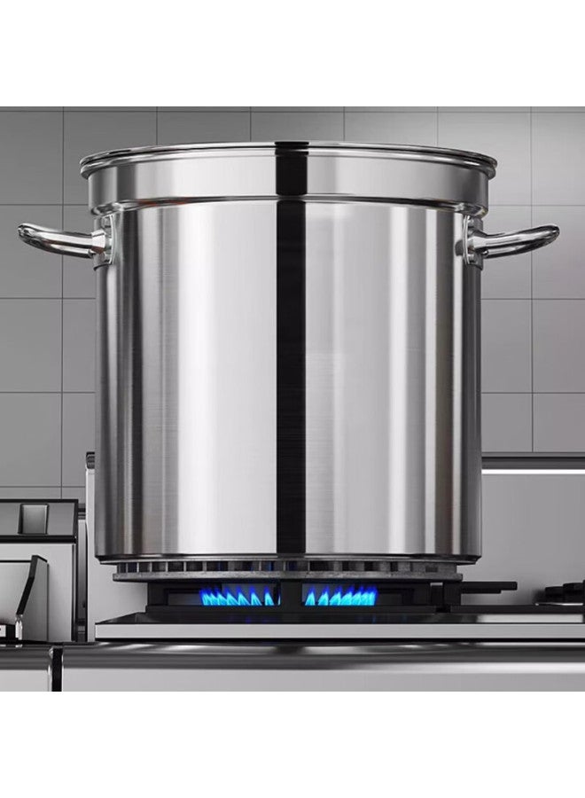 All-round Quanshi Stainless Steel Ribbed Braised Barrel Energy-saving Soup Barrel Soup Pot Cooking Porridge Stew Meat Barrel Commercial Water Pot Coal Gas Stove Universal - Image 1