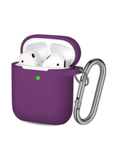 TWEGGON Apple Airpods 1/2 Case Silicone Case for Apple Airpods 1/2 Purple  - Image 1