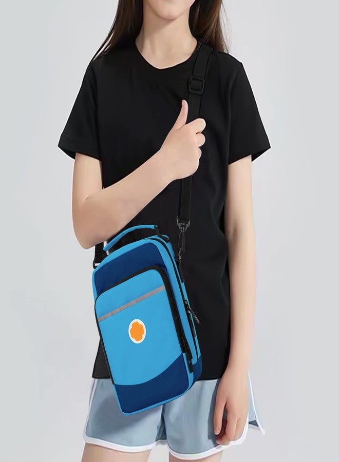 CURMIO Insulin Cooler Travel Case, Insulated Diabetes Supplies Bag with Shoulder Strap for Insulin Pens and Diabetic Supplies, Blue (Patented Design,Bag Only) - Image 5