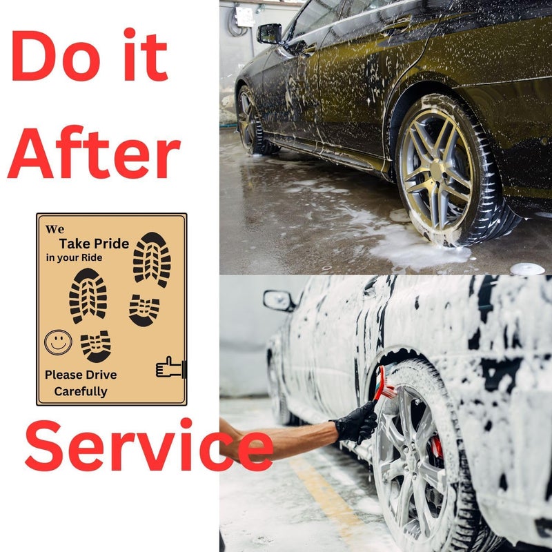 Asryd حصيرة ورقية قابلة للتخلص متوافقة مع السيارات، حجم عالمي، بني (عبوة من 50) - Image 3