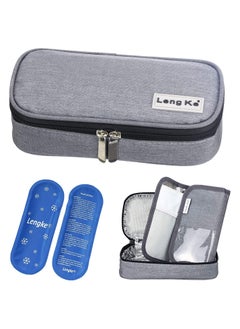 Leng Ke Insulin Cooler Travel Carrying Case Diabetic Medication Cooling Bag with 2 Ice Packs  - Image 1