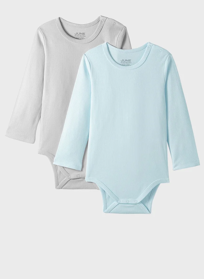 JUNE Infant 2 Pack Assorted Bodysuit