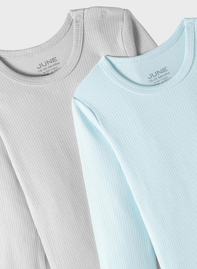 JUNE Infant 2 Pack Assorted Bodysuit