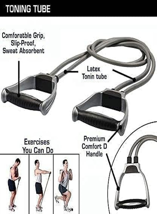 Shopfleet Tummy Twister Abdominal Abs Exerciser and Double Toning Resistance Tube Abs Exerciser Combo Pack of 2 - Image 4