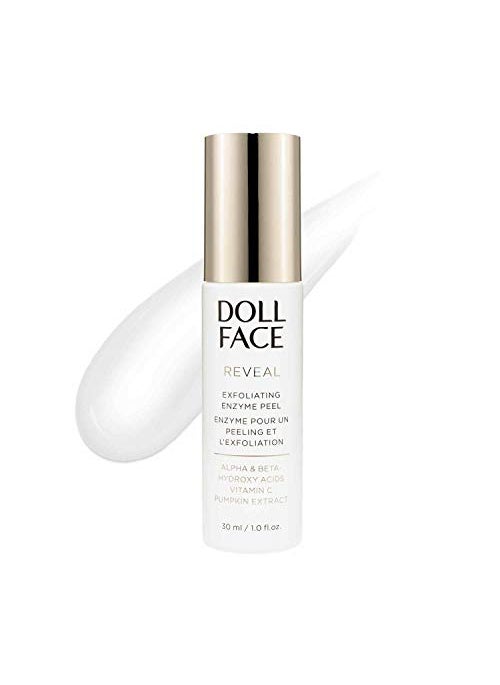 Doll Face DOLL FACE Beauty REVEAL Exfoliating Enzyme Peel | Chemical Peel with Glycolic Acid & Lactic Acid for Brighter, Smoother Skin | 1 Fl oz 