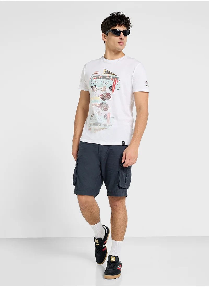 BRAVE SOUL Soft Touch Crew Neck T-Shirt
