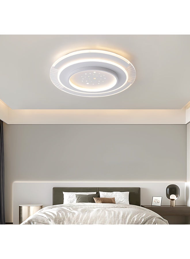 YATAI LIGHTING Modern Round LED Ceiling Light, 100W Built-In LED Fixture with Three-Color Dimming (3000K-6000K) and Switch Control for Bedroom, Dining Room, Hall, and Study - Image 5