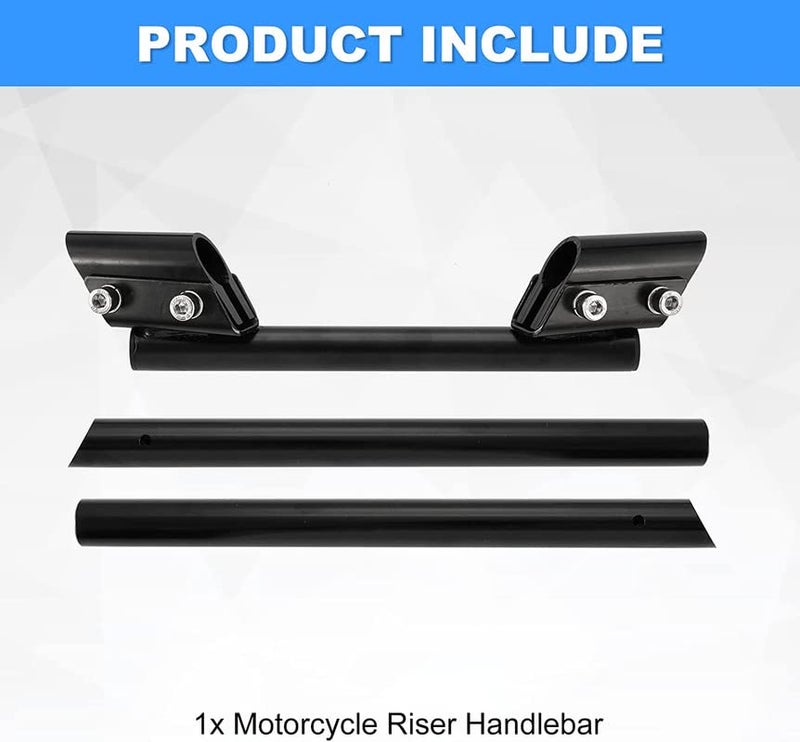 Lovmoto Universal Motorcycle Handlebars 7/8" 22mm, Adjustable Handle Bar Steering Handle Bar Motorcycle Sport Bike (Black) Comfortable with Pul-SAR 150 Dt-si - Image 3