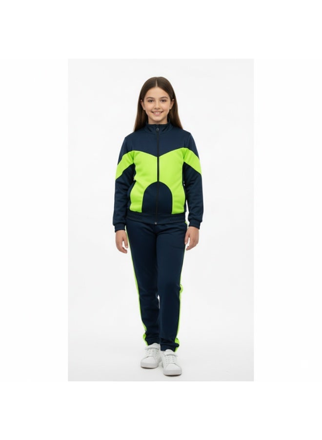 سيزار ترنج بناتي رياضي خامة سبورت مزود بسوستة من الأمام - Image 4