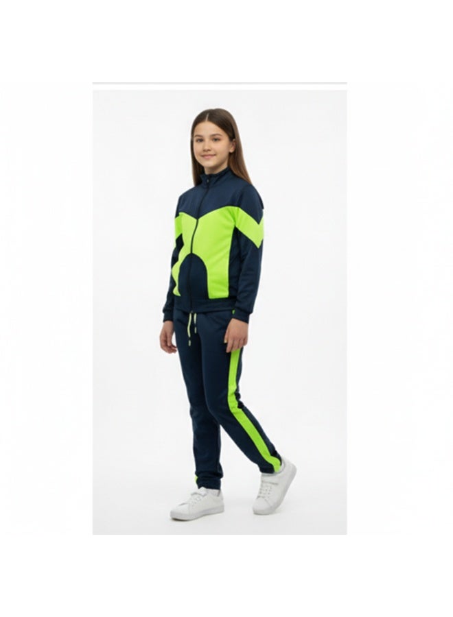 سيزار ترنج بناتي رياضي خامة سبورت مزود بسوستة من الأمام - Image 2