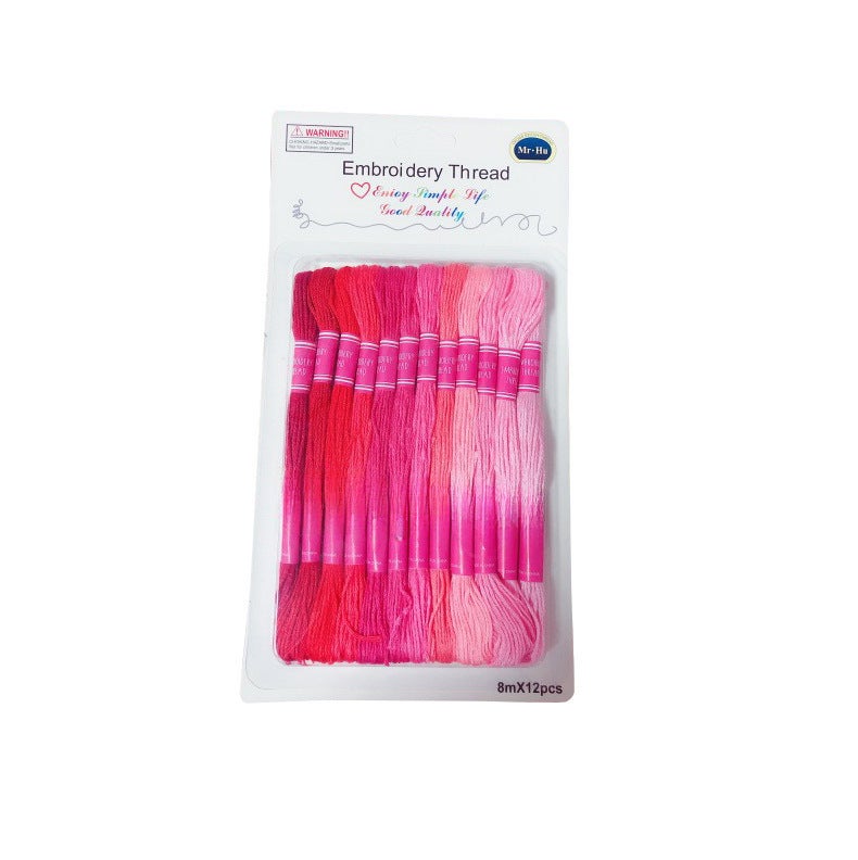 DMC Embroidery Floss Organizer, 50-100 Color Set, Eco Cotton 8m, 12 Card PackCross stitch 12 Red Line (suction card) Cross stitch 12 Red Line (suction card) 