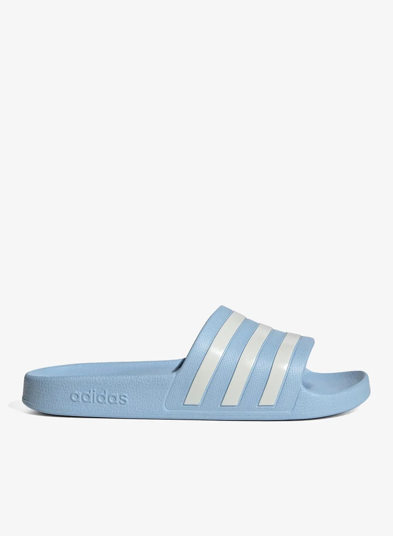 Adidas Blue Adilette Aqua Slides for Women | Best Price UAE