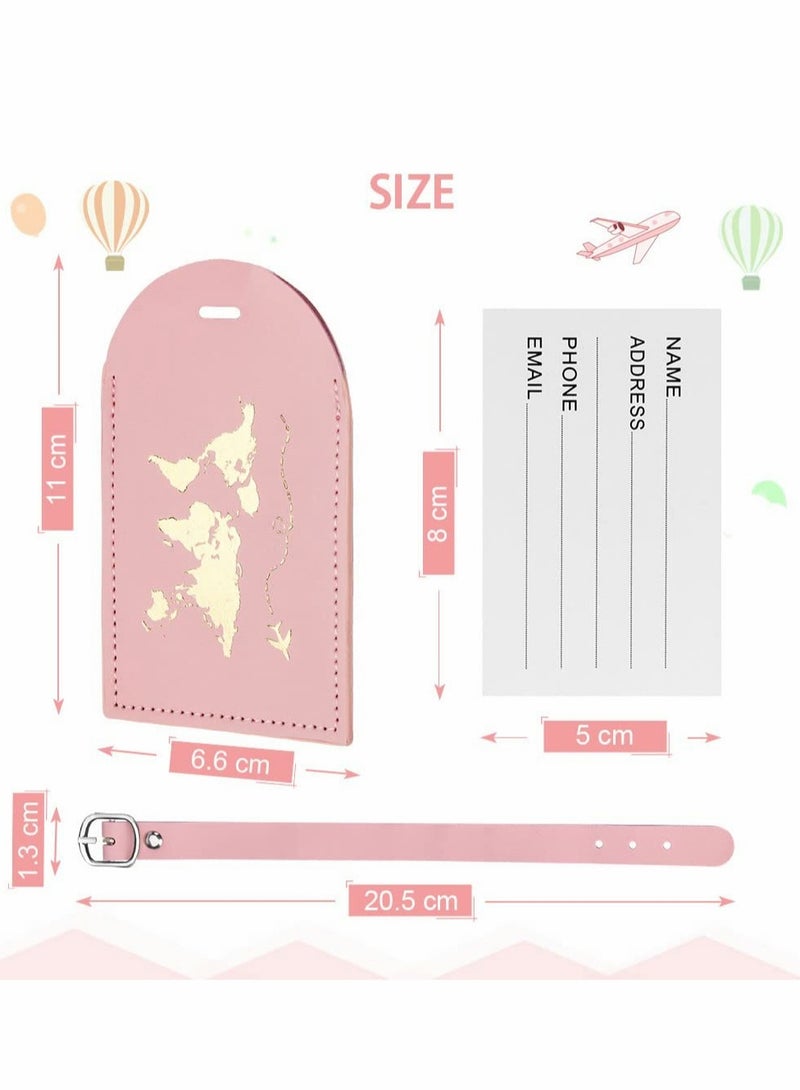 Travel Essentials Set: 2 Luggage Tags and 2 Airplane Passport Covers for Organized Suitcase and Easy Identification - Image 3
