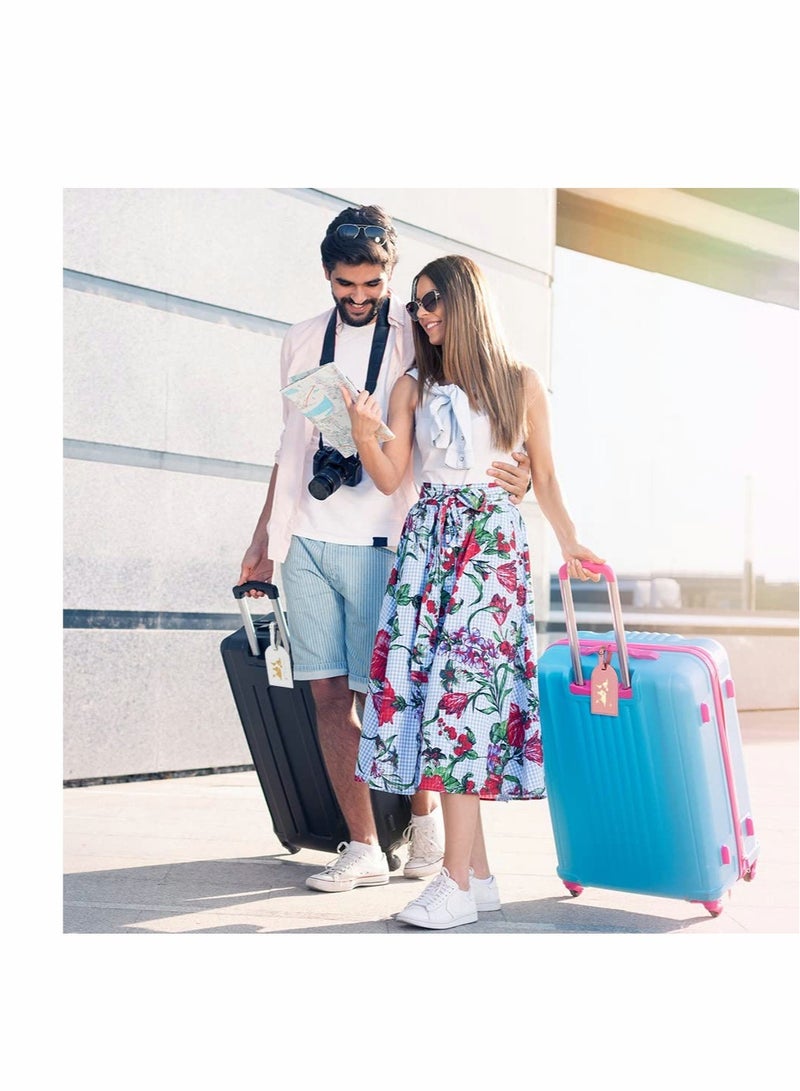 Travel Essentials Set: 2 Luggage Tags and 2 Airplane Passport Covers for Organized Suitcase and Easy Identification - Image 5