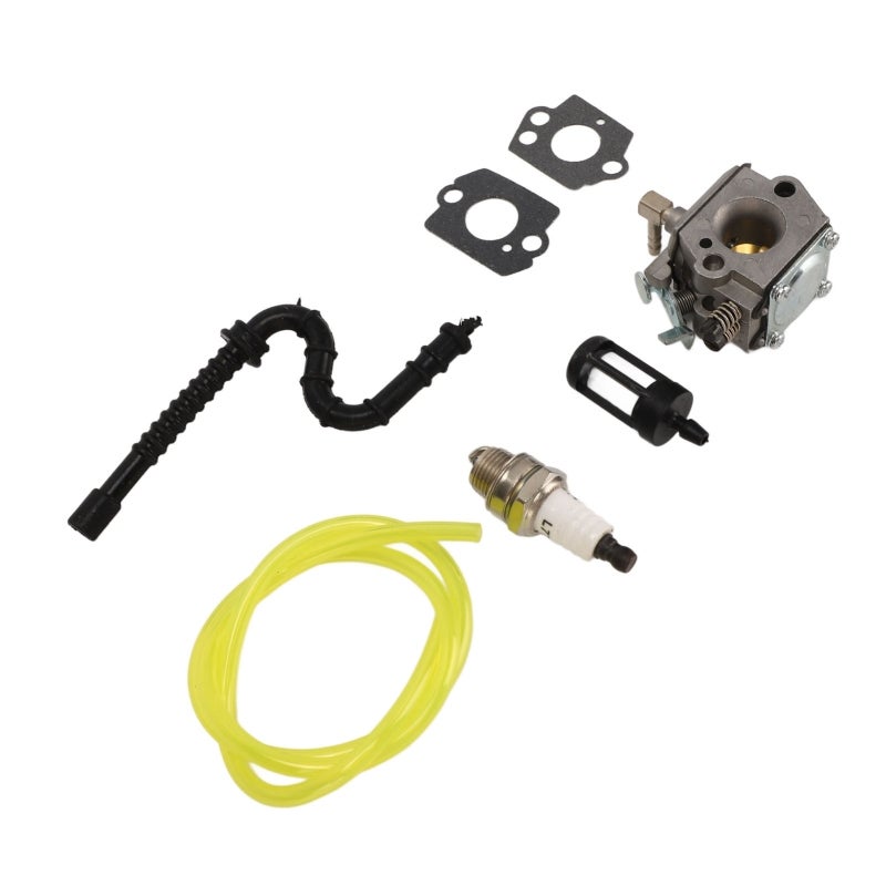 عدة استبدال مكربن المنشار الجنزيري مناسبة لـ Stihl 028 028AV 028 مع أنبوب الوقود وبواجي - مصنوعة من الألومنيوم الفاخر ومواد ABS لصيانة أدوات البستنة - Image 2