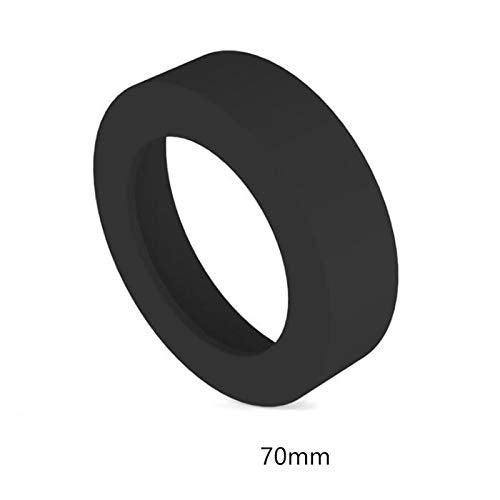 Gteller 4 PCS Eco-Friendly Non-Slip Silicone Coaster for 20oz, 30 oz Tumbler (Black 70mm) - Image 2