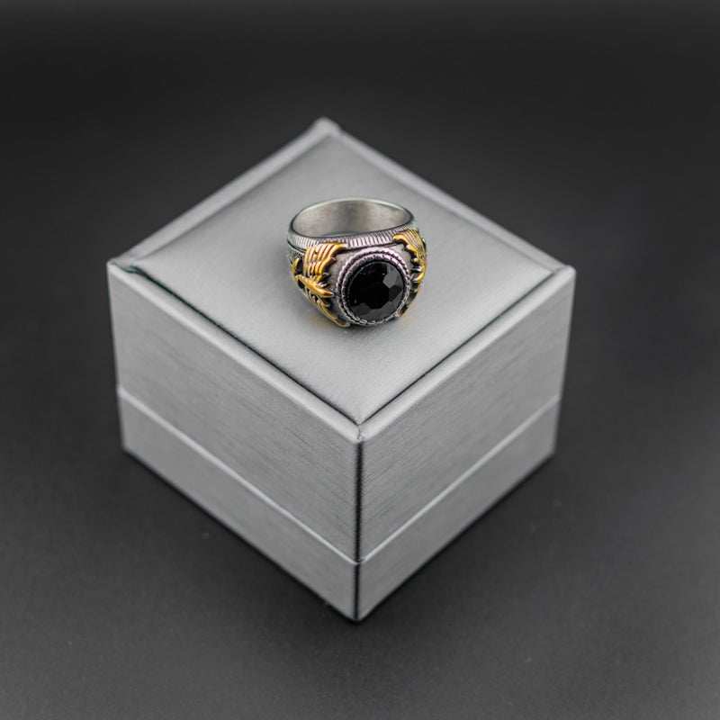 Silver Stainless Steel Ring For Him - Size 9 - Image 1