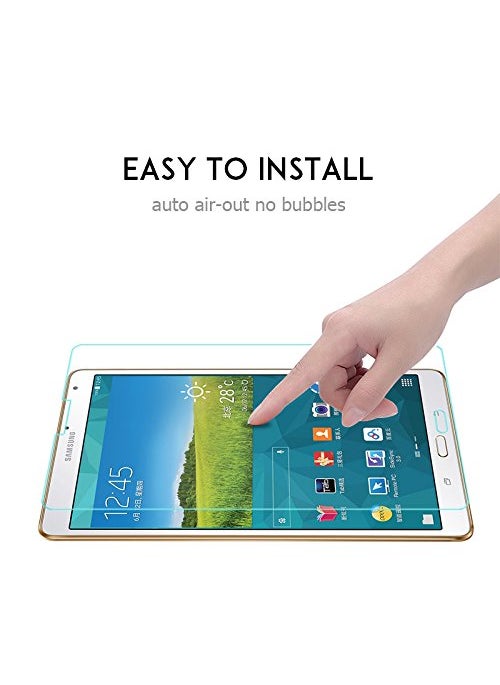 Elica ELICA Tempered Glass with Wet and Dry Cloth for Samsung Galaxy Tab S3 SMT820 T825  - Image 3