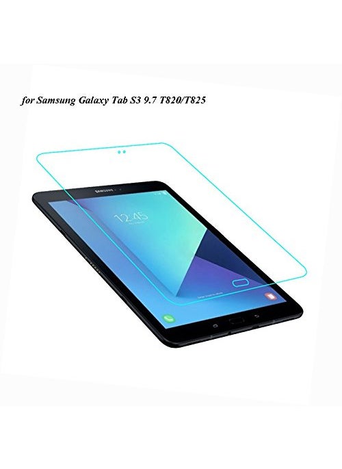 Elica ELICA Tempered Glass with Wet and Dry Cloth for Samsung Galaxy Tab S3 SMT820 T825  - Image 1