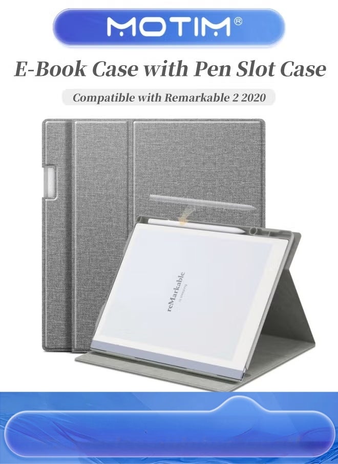 Motim E-Book Case for 10.3-inch Remarkable 2 (2020) Multi-Angle Adjustable with Pen Slot - Image 1
