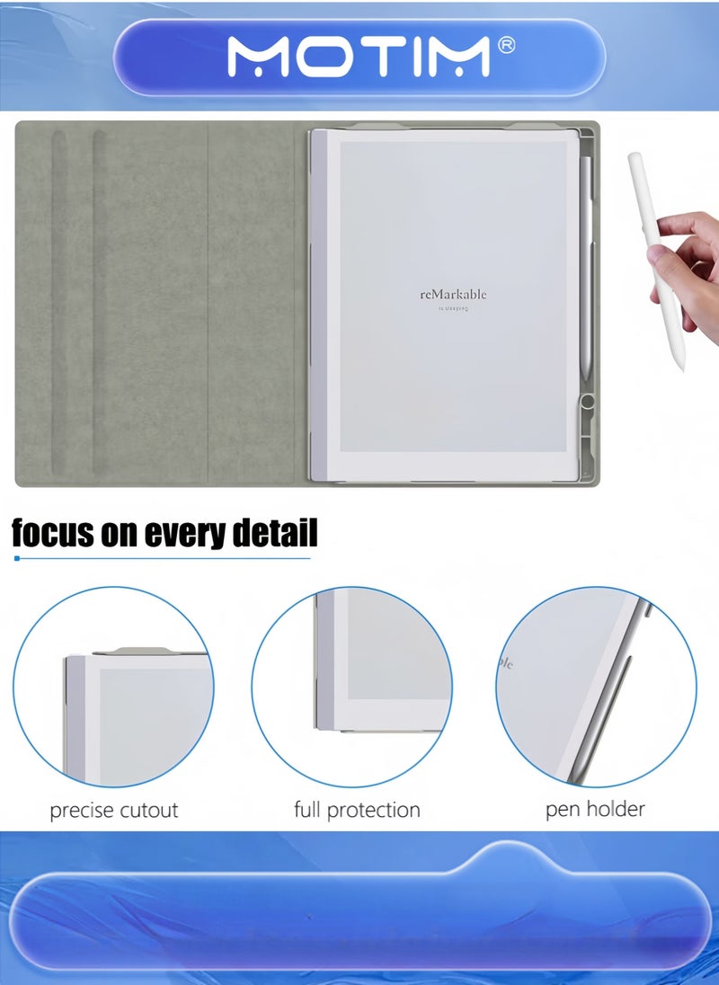 Motim E-Book Case for 10.3-inch Remarkable 2 (2020) Multi-Angle Adjustable with Pen Slot - Image 5