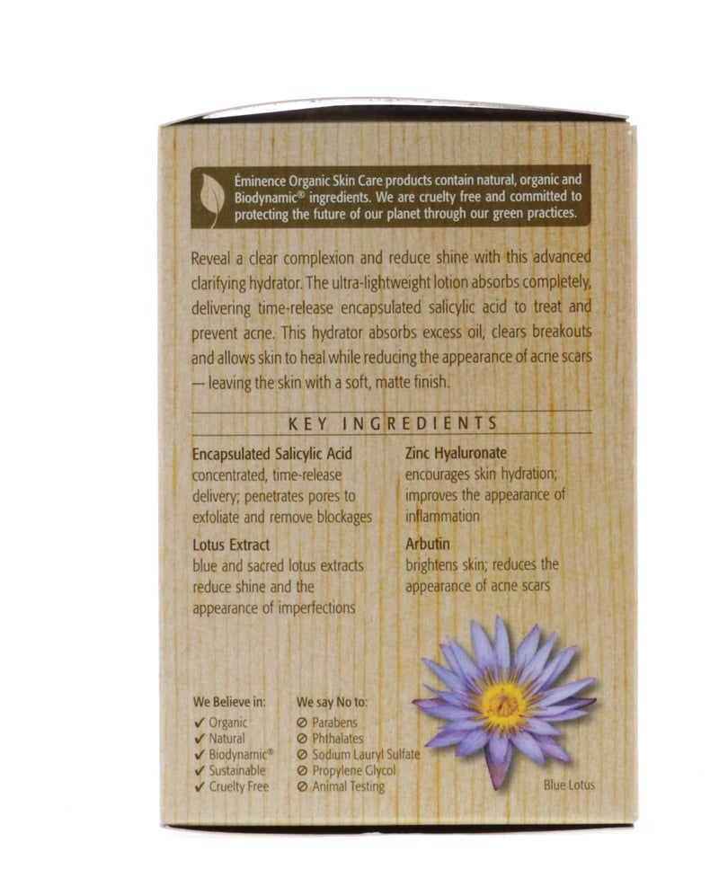 Eminence Organic Skincare Acne Advanced Clarifying Hydrator, 1.2 fl Oz - Image 4