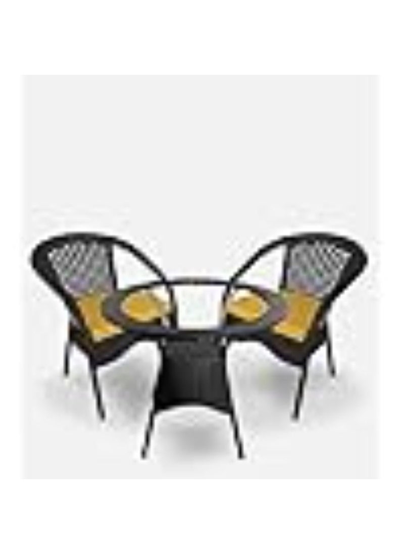 ANAND INDIA GROUPS ANAND INDIA GROUPS D8 Outdoor Furniture Garden2Seating Set 21 2 Chairs 1 Table Set Balcony Furniture Coffee Table Set with Cushion 