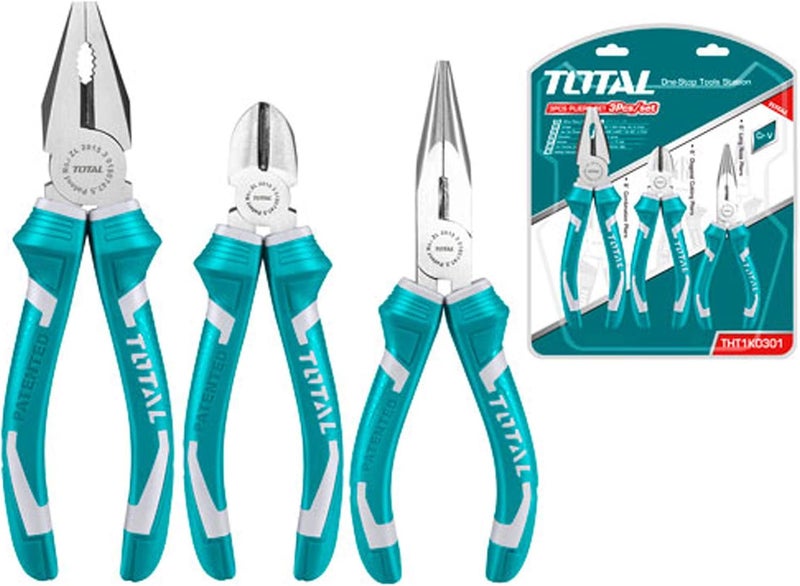 Total Iron Pliers Set - 3 Pieces