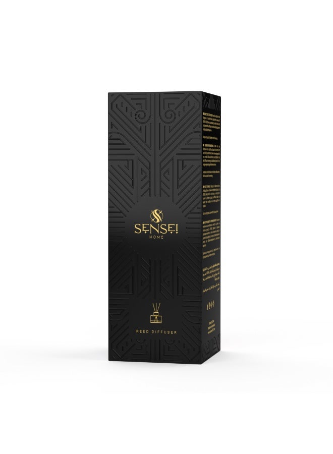 SENSEI Reed Diffuser for Bedrooms, Living Spaces, Hotels and Offices | 250ml Long Lasting Fragrance | Warm Amber Spiced Scent - Image 3