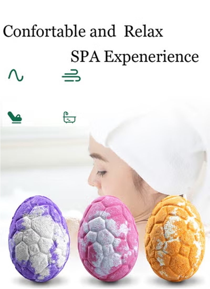 Topyich 6PCS Bath Salt Bubble Bath Essential Oils Spa Bath Soap Scented Bubble Balls Gift Set for Easter ,Safe Stress Relief Dinosaur Essential Oil Bath Ball SPA Bathing Accessories  - Image 5