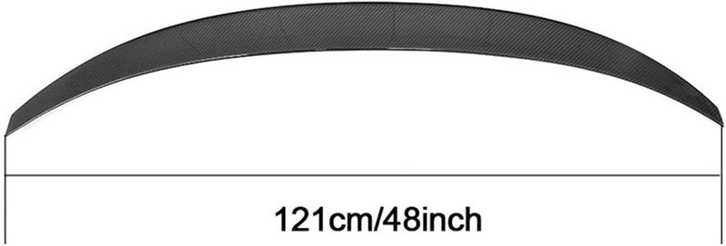 QASULER Carbon Fiber Rear Trunk Spoiler for BMW 1 Series Sedan - Image 2