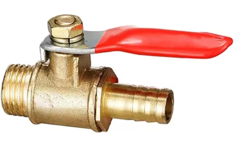 Brass Lever Handle Ball Valve 6pcs 6mm 8mm 10mm 12mm 1 4 3 8 1 2 Inch BSP Male Thread - Image 1