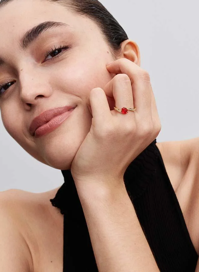 PANDORA  Disney Beauty and the Beast Enchanted Rose Ring for Women | Best Price UAE