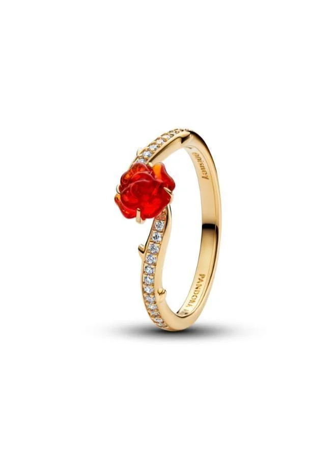 PANDORA  Disney Beauty and the Beast Enchanted Rose Ring for Women | Best Price UAE