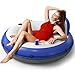 QPAU Inflatable River Tube 04 mm Thickened PunctureResistant Heavy Duty River Float River Raft with Ergonomic Backrest Mesh Bottom 2 Cup Holders for Family Friends Lake Float - Image 3