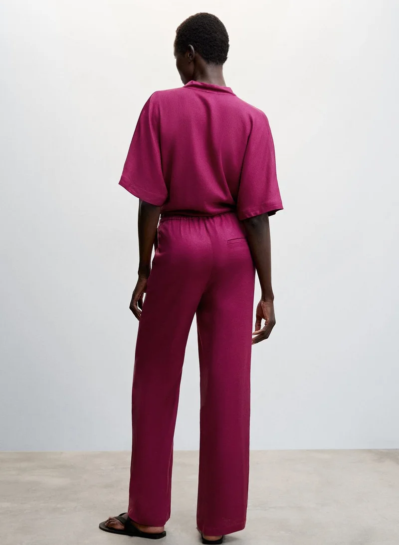 MANGO Wide Leg Pants