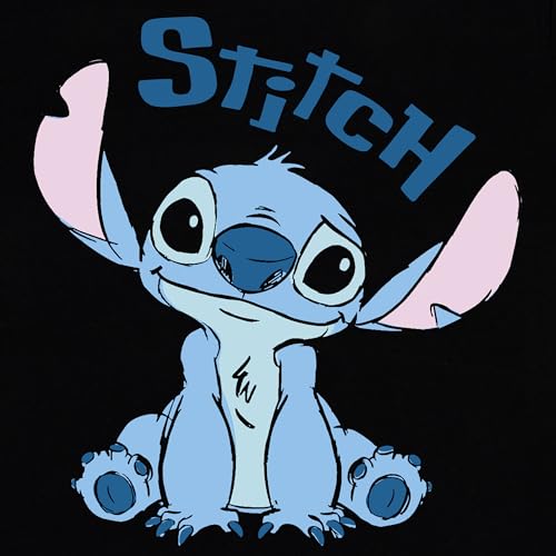 Disney Womens Stitch Shirt | Lilo and Stitch T Shirt | Cotton Tshirts for Women | Short Sleeve Tshirt |Black XS - Image 5