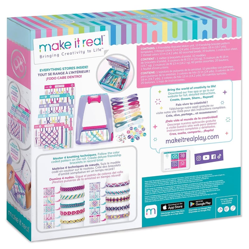 Make It Real مجموعة صنع أساور الصداقة DIY من Make It Real (100 قطعة) - Image 4