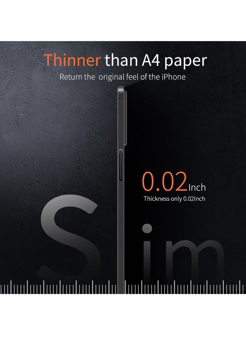 JAJEEK New Case Compatible with iPhone 15 Slim Case – 0.2mm Fit [Paper-Thin] Lightweight Matte Finish PP Back Skin Cover Protection [Anti-Fingerprints & Yellowing] - Image 3