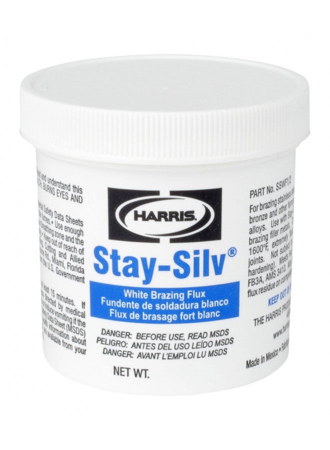 Harris SSWF1 Stay Silv Brazing Flux, 1 lb. Jar, White