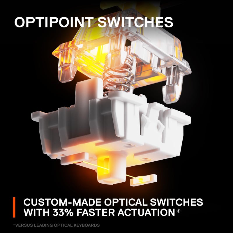 SteelSeries New Apex 9 Mini â€“ HotSwap Optical Mini Keyboard â€“ 60% Compact Design â€“ Optical Switches â€“ RGB Customization â€“ Aluminum Alloy Frame â€“ Double Shot PBT Keycap - Image 4
