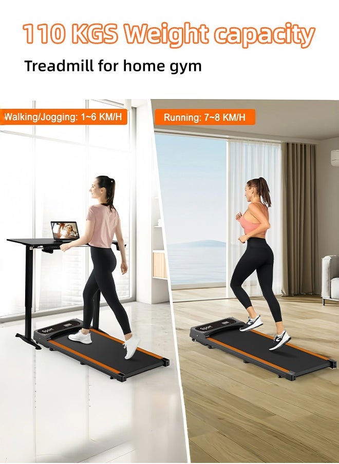 Walking Pad,Under Desk Treadmills for Home,Ultra Slim Under Desk Treadmill, Quiet Motor Portable Walking Pad Running Device for Home and Officewith 110kg Weight Capacity Remote Control LED Display - pzsku/Z211A6658A7038F1A2A12Z/45/_/1728725214/a38ef0be-34be-46a6-9fb6-b01104c0c4f0