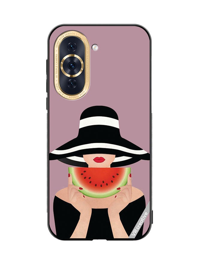 VR CREATIVE Protective Case Cover For Huawei Nova 10 Girl With Watermelon Design Multicolour - Image 1