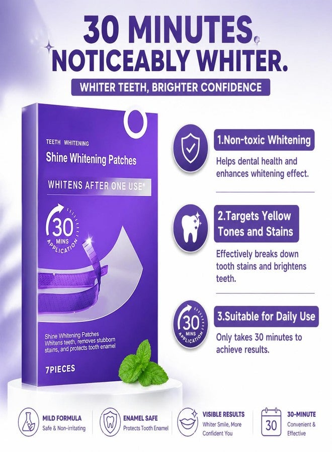FENNIDICE Teeth Cleaning Patches for Daily Dental Care, Purple Tooth Strips with Colour Correction, Gentle Brightening, Gum Care & Stain Removal, Suitable for Sensitive Teeth—C - Image 3