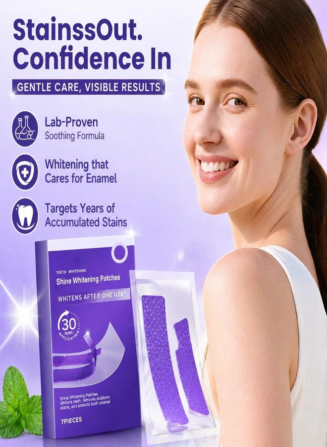 FENNIDICE Teeth Cleaning Patches for Daily Dental Care, Purple Tooth Strips with Colour Correction, Gentle Brightening, Gum Care & Stain Removal, Suitable for Sensitive Teeth—C - Image 2
